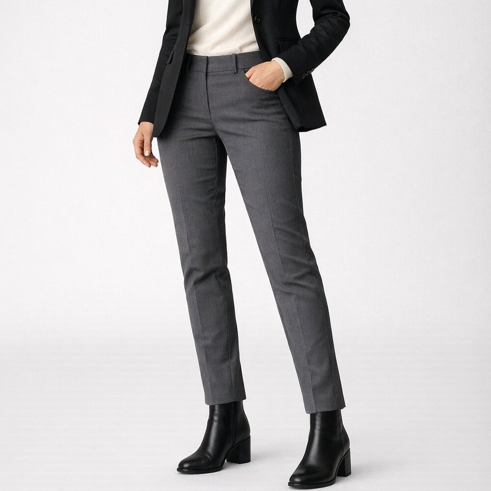 Brunello Cucinelli Riding Pants Virgin Wool Stretch Gray Panel Made in Italy